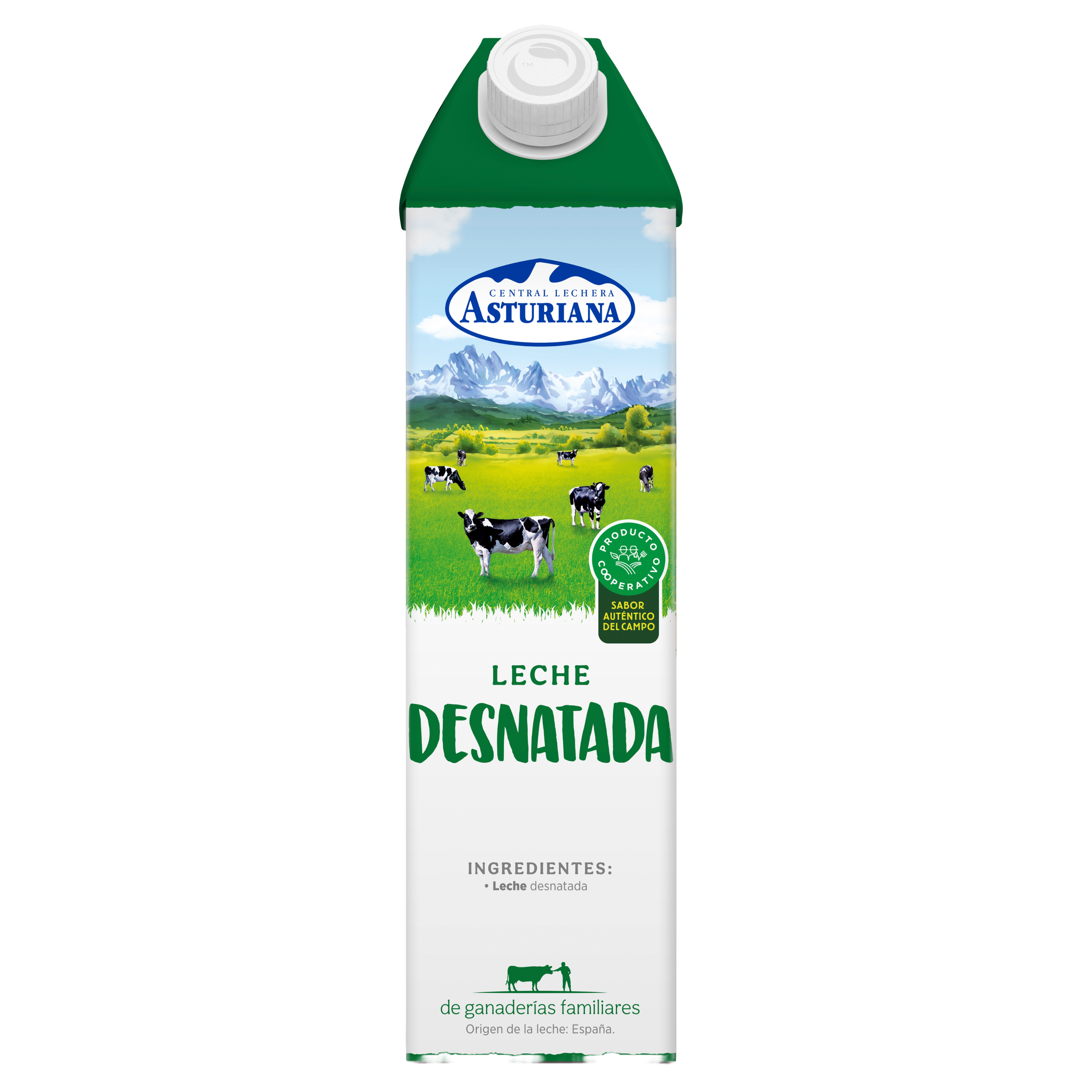 Leche Desnatada Central Lechera Asturiana Brik 1L Central Lechera Asturiana