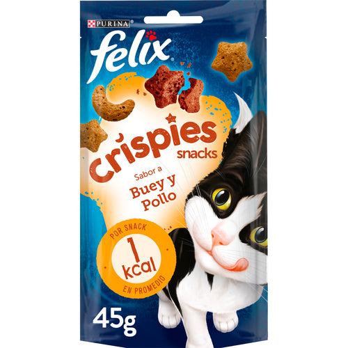 FELIX PARTY CRISPIES BUEY 45G ASTURMASCOTAS PETS S.L.U. (FRISKIES)