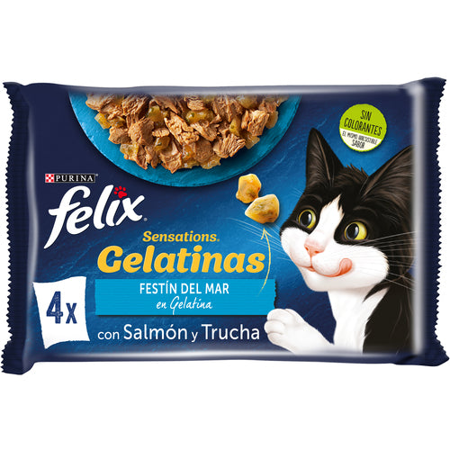FELIX SENSATIONS PESCADO 4x85G ASTURMASCOTAS PETS S.L.U. (FRISKIES)