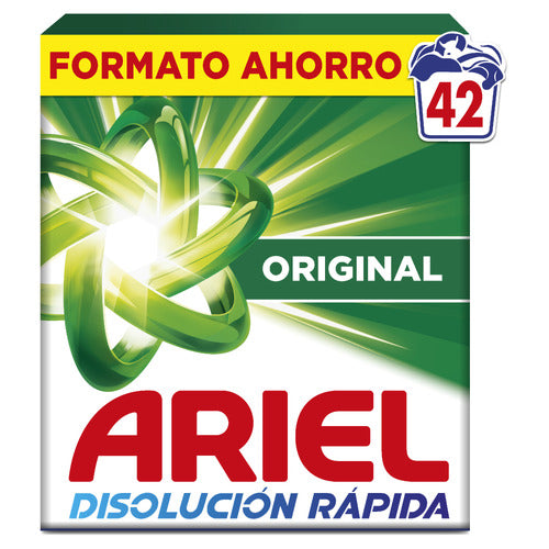 DETERGENTE ARIEL 40 + 4 CACITOS HIJOS DE LUIS RODRIGUEZ, S.A.