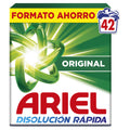 DETERGENTE ARIEL 40 + 4 CACITOS HIJOS DE LUIS RODRIGUEZ, S.A.