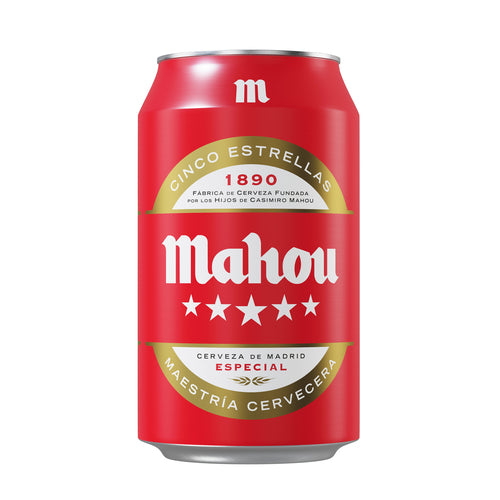 CERVEZA MAHOU 5 ESTRELLAS LATA 33CL HIJOS DE LUIS RODRIGUEZ, S.A.