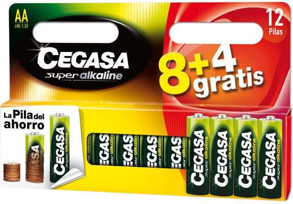 Pilas Cegasa Alkaline LR6 8+4 La Cooperativa