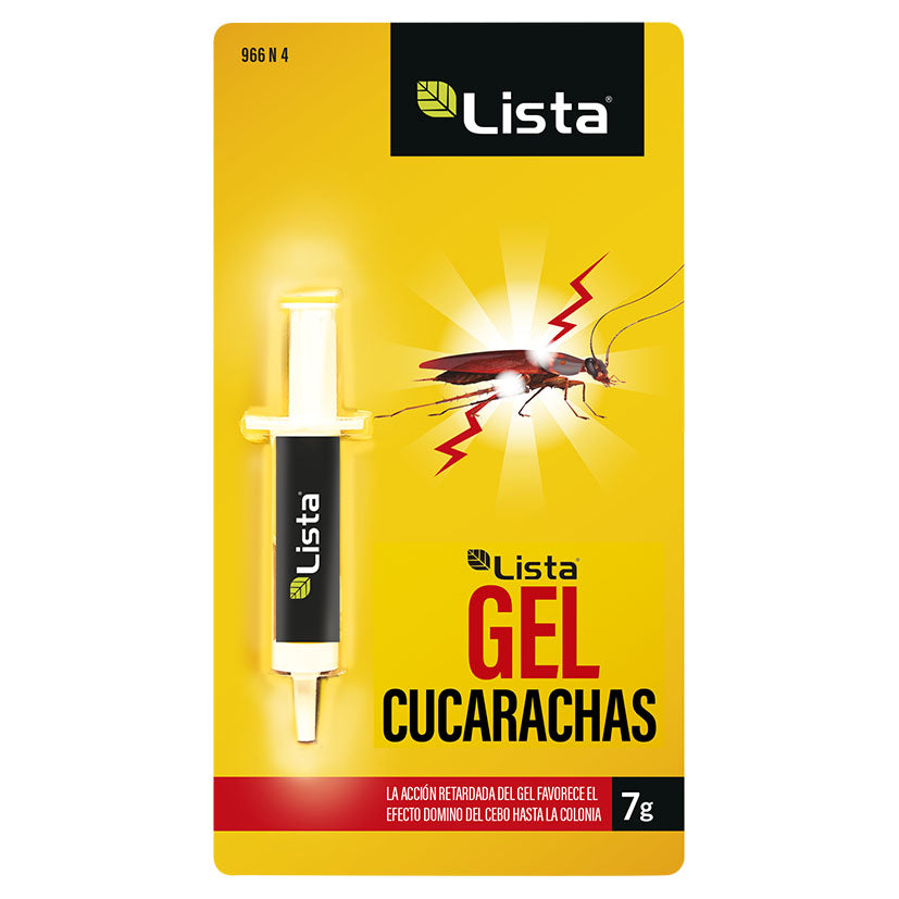 GEL CUCARACHAS. JERINGA 7 GR LISTA