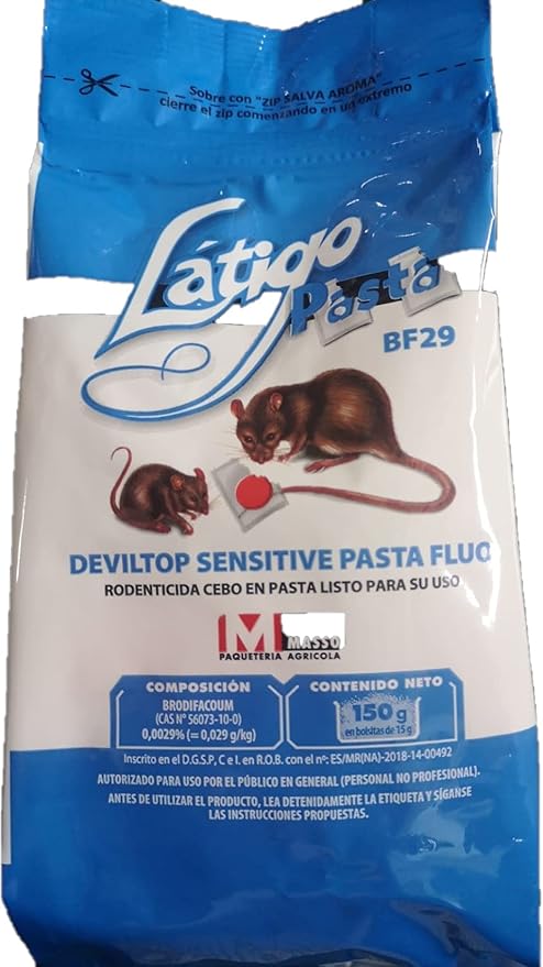 RATICIDA LATIGO PASTA 150GRS MASSÓ