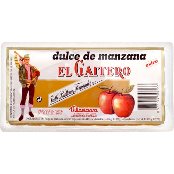 DULCE MANZANA EL GAITERO 400 GR HIJOS DE LUIS RODRIGUEZ, S.A.