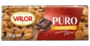 CHOCOLATE VALOR PURO ALMENDRA 250G CONSERVAS ANDA, S.L.