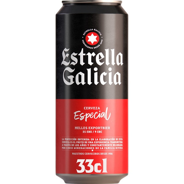 CERVEZA ESTRELLA GALICIA LATA 33CL HIJOS DE LUIS RODRIGUEZ, S.A.