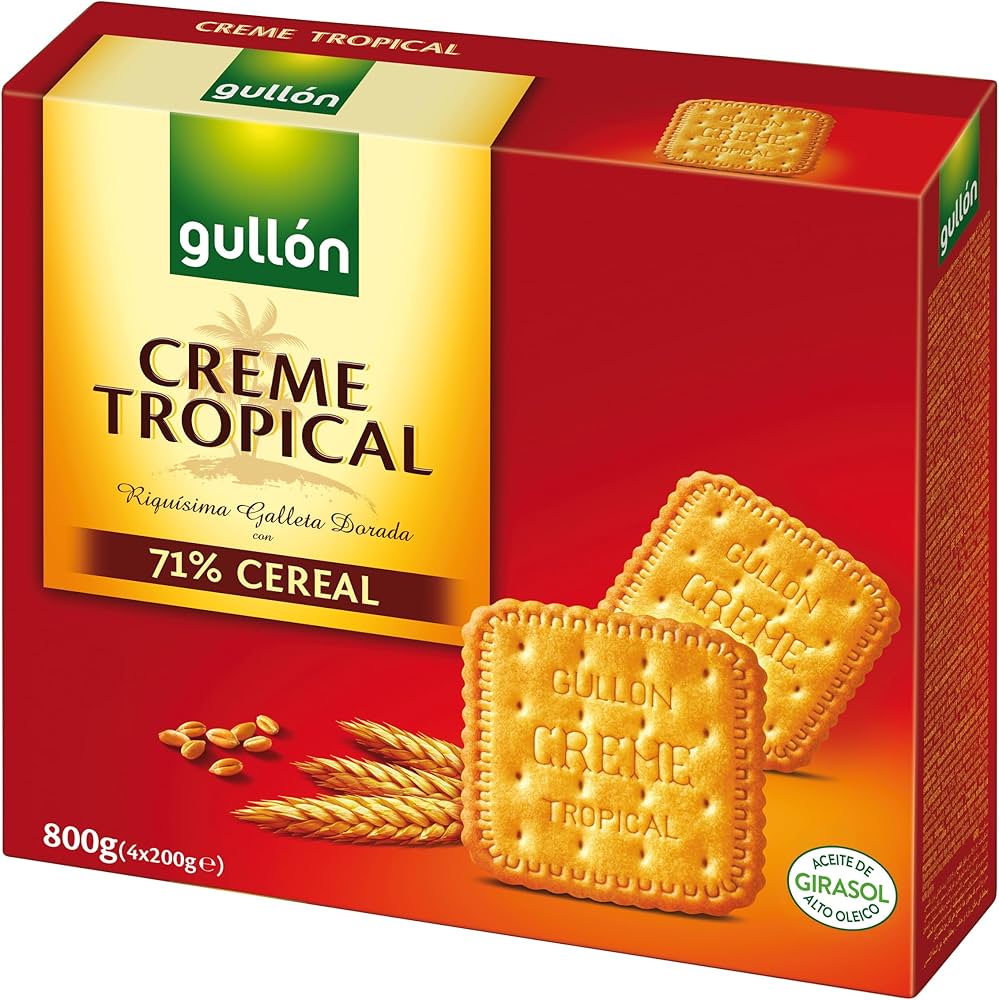 GALLETA CREME TROPICAL GULLON 800G CONSERVAS ANDA, S.L.