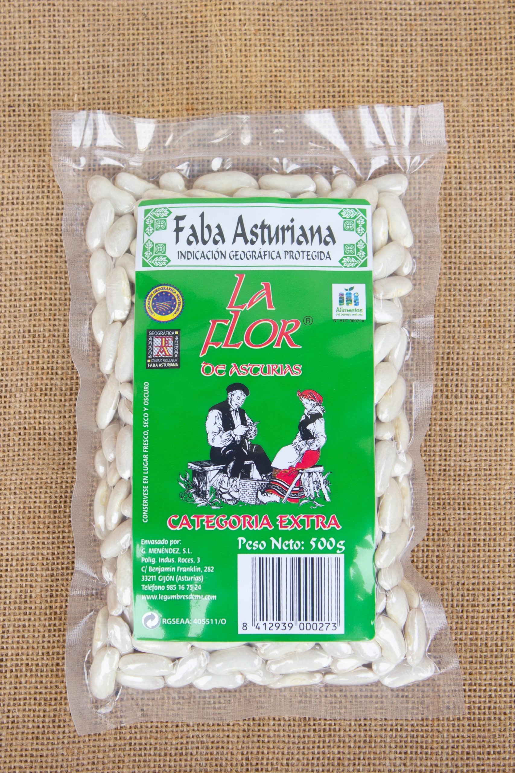 FABAS D.O. LA FLOR DE ASTURIAS 500 GR. G. MENENDEZ, S.L.