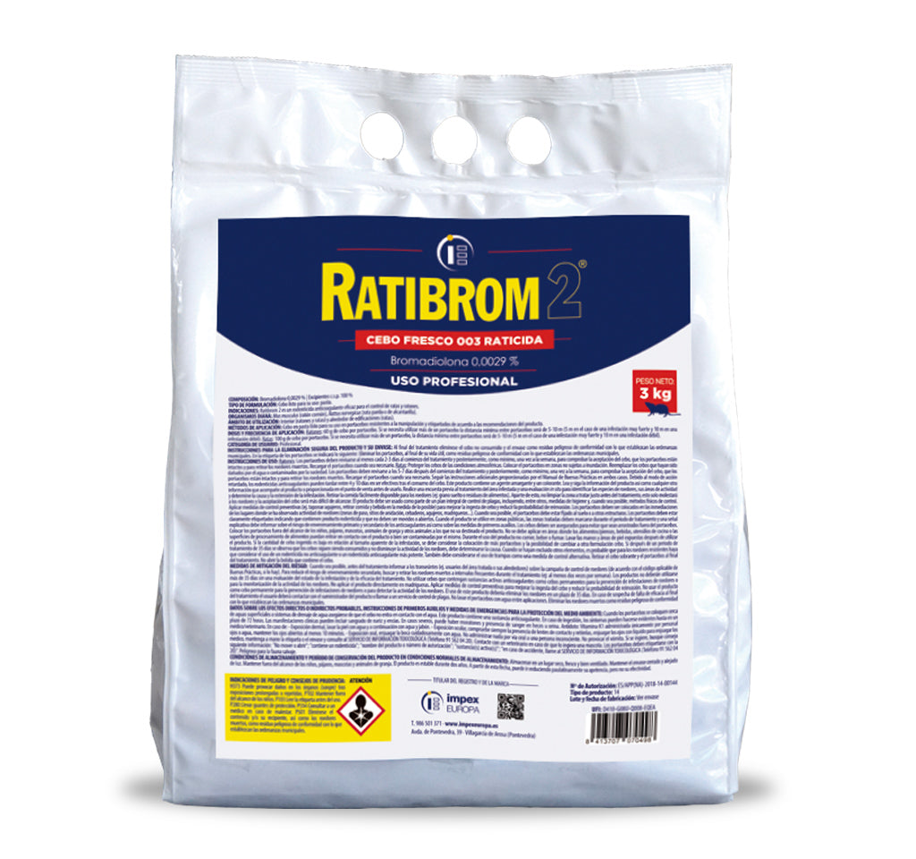 RATIBROM-2 BOLSA 3KG. IMPEX EUROPA, S.L.
