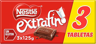 CHOCOLATE NESTLE LECHE LOTE 3x125G HIJOS DE LUIS RODRIGUEZ, S.A.
