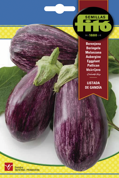 BERENJENA LISTADA GANDIA FITO 5GR ASAGRO,SERVICIOS AGRICOLAS S.L.