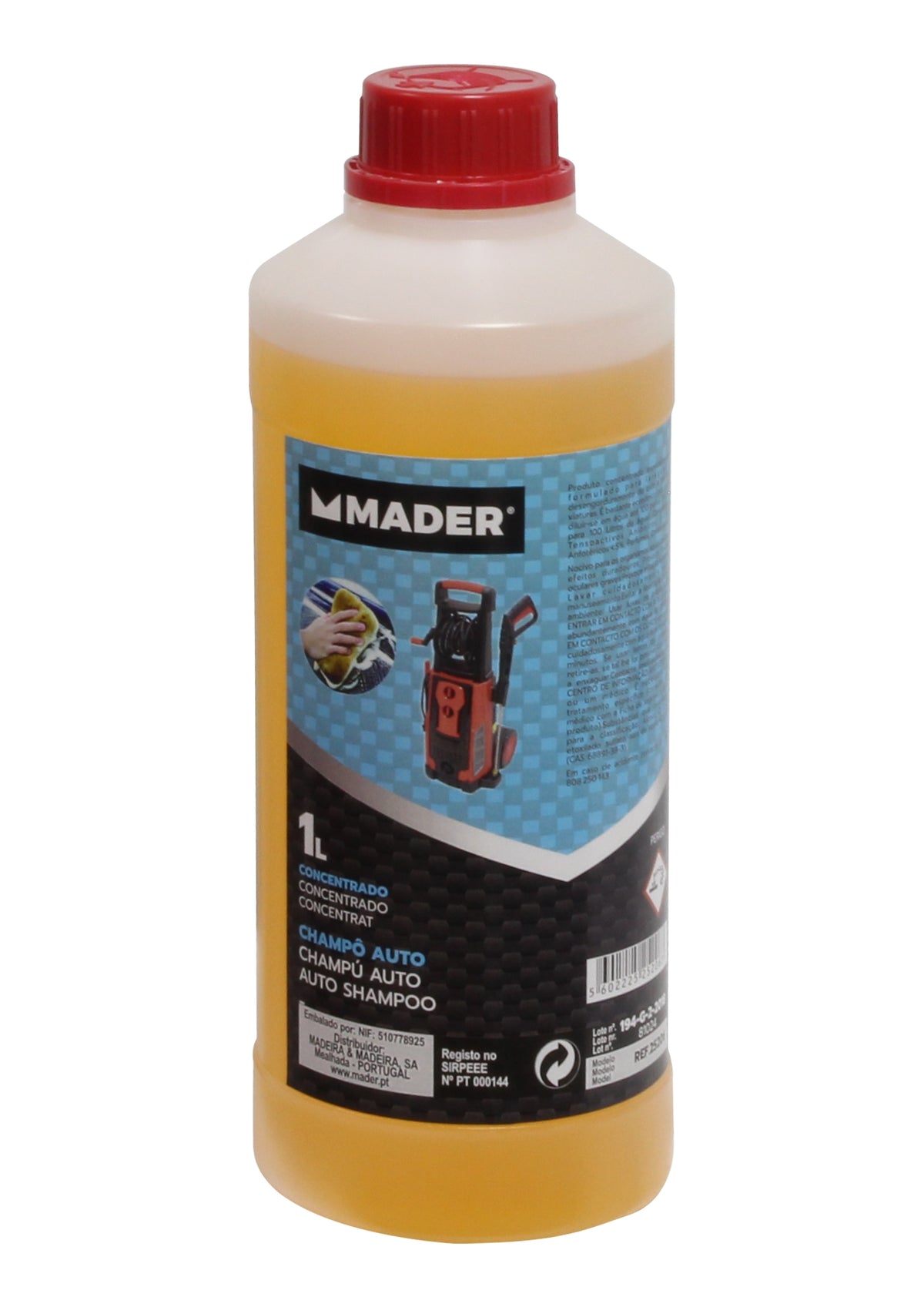 CHAMPU AUTO CONCENTRADO MADER 1L MADEIRA & MADEIRA, SA. - Import.Ferra.