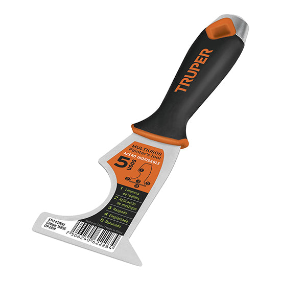 ESPATULA RIGIDA 5 USOS INOX TRUPER 63MM EL SABIO BRICOLAJE, HOGAR Y CAMPO, S.A.