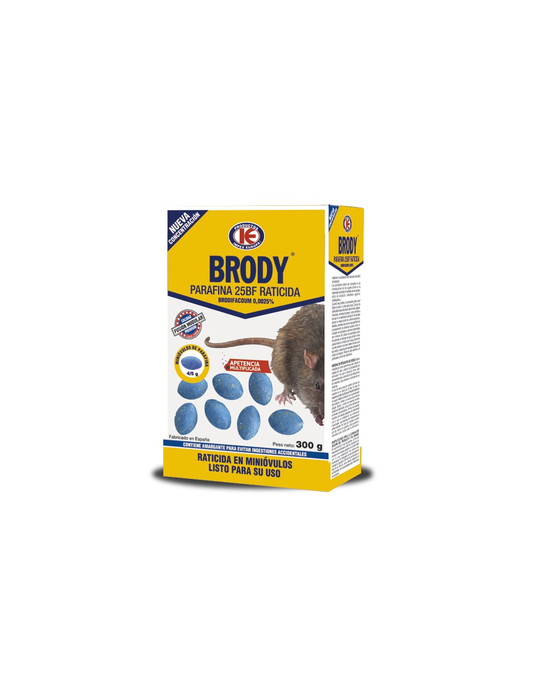 BRODY RATICIDA 300G IMPEX EUROPA, S.L.