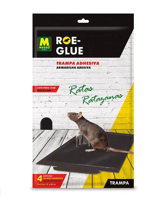 ROE-GLUE TRAMPA ADHESIVA RATAS 4UND. EHLIS, S.A. (MASSO)