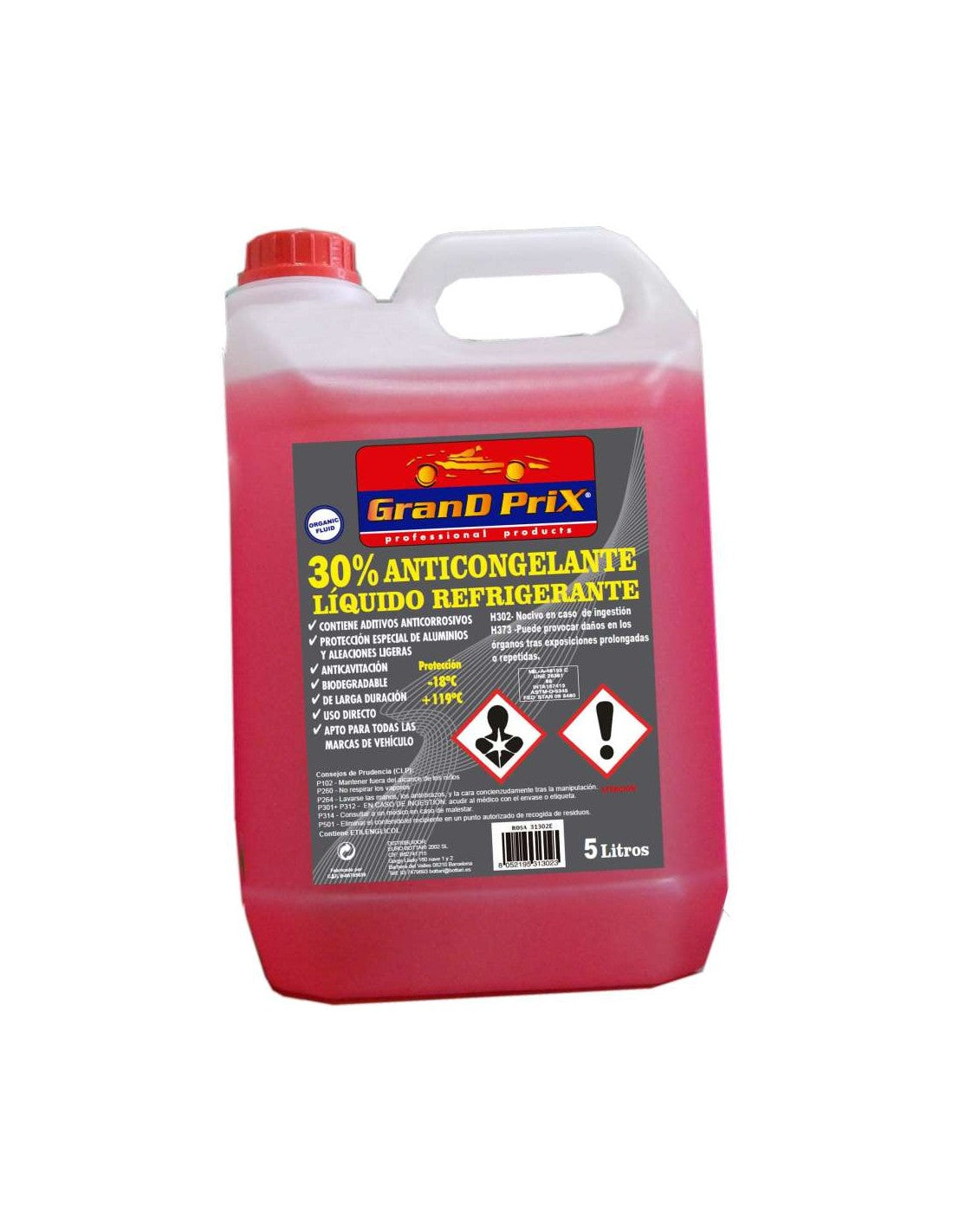 ANTICONGELANTE BOTTARI 30% 5L ROSA EHLIS, S.A. (Euro Bottari)