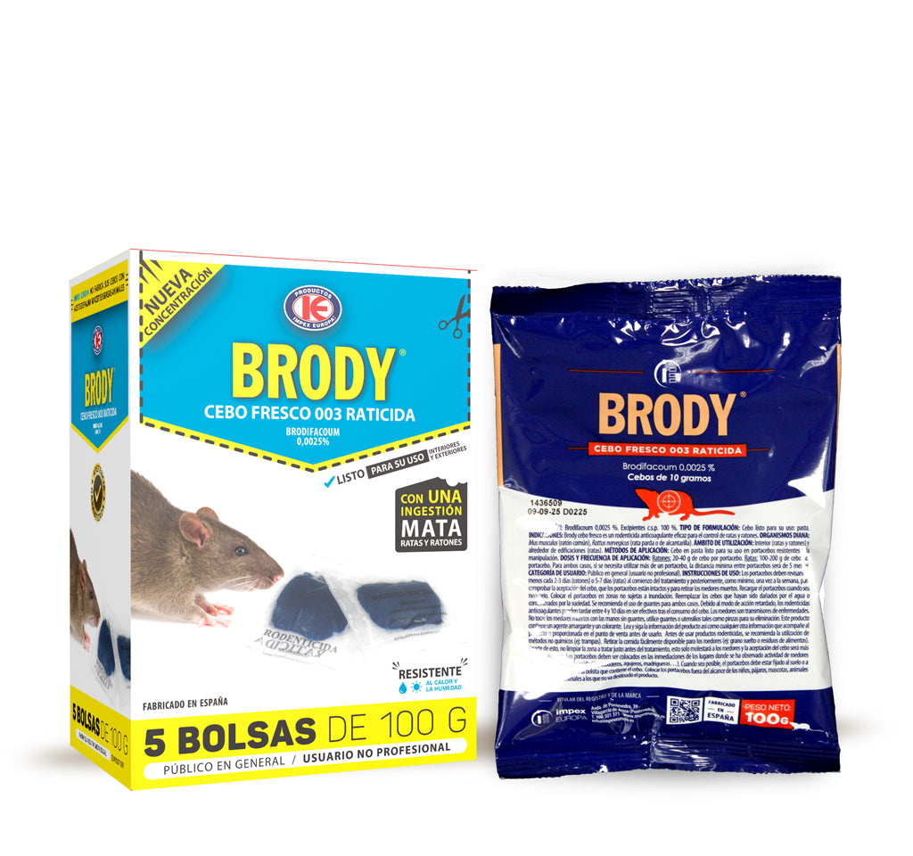 BRODY CEBO FRESCO 5X100GRS IMPEX EUROPA, S.L.