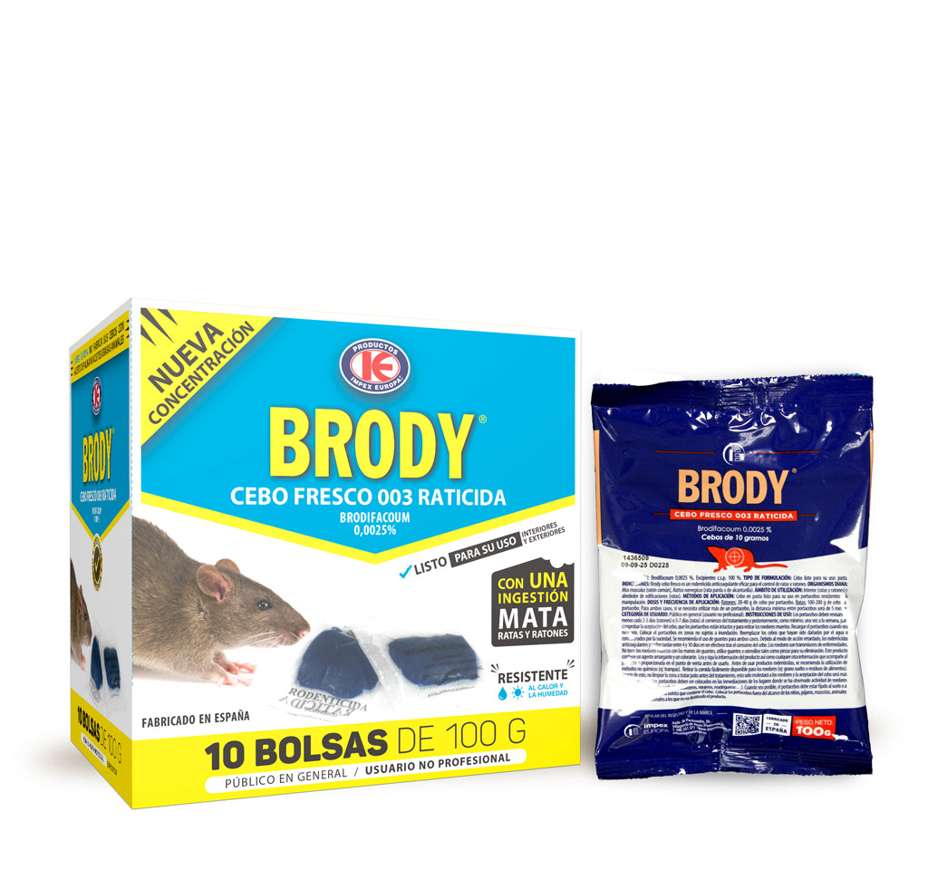 BRODY CEBO FRESCO 10X100GRS IMPEX EUROPA, S.L.