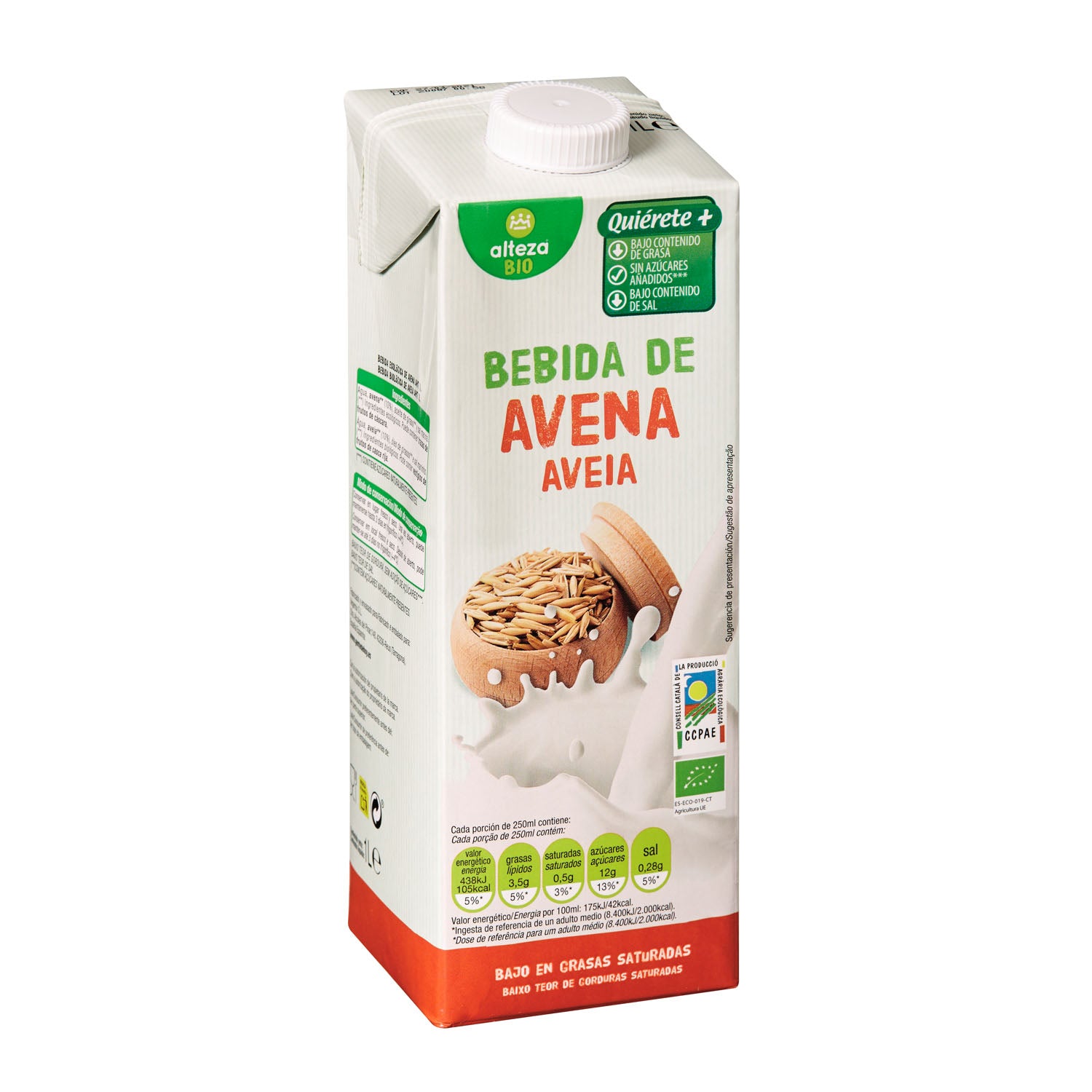 BEBIDA AVENA ECO ALTEZA 1L HIJOS DE LUIS RODRIGUEZ, S.A.