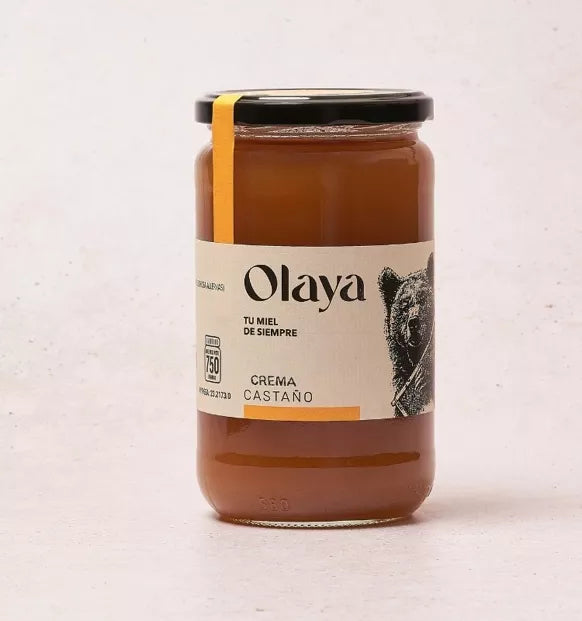 CREMA MIEL CASTAÑO OLAYA 750 gramos