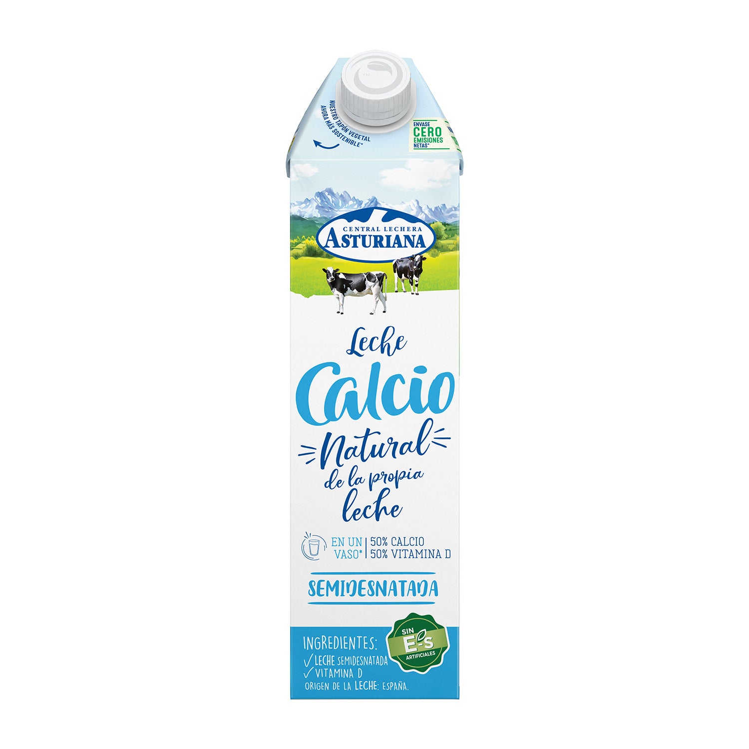 LECHE CALCIO SEMI CLAS  1 LT HIJOS DE LUIS RODRIGUEZ, S.A.