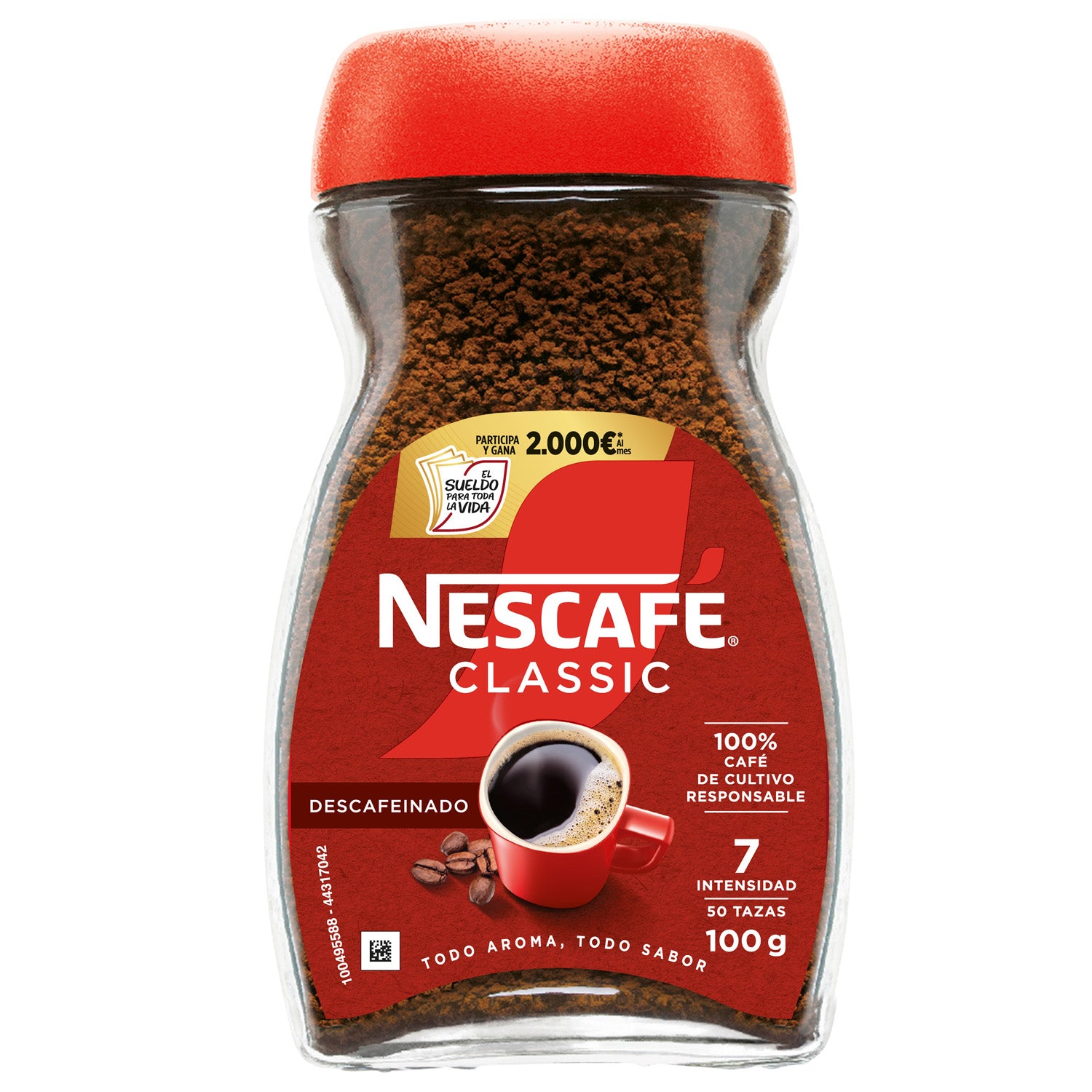 NESCAFE DESCAFEINADO 100GR. HIJOS DE LUIS RODRIGUEZ, S.A.