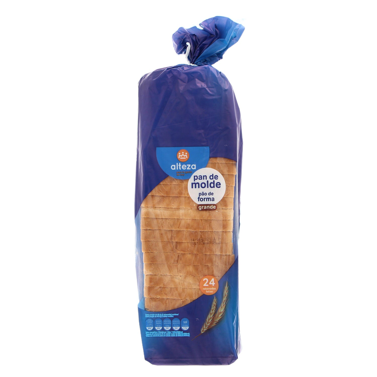 PAN MOLDE ALTEZA 820GR HIJOS DE LUIS RODRIGUEZ, S.A.