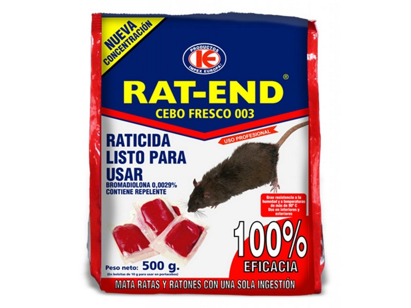 RATICIDA RAT-END 500 GR IMPEX