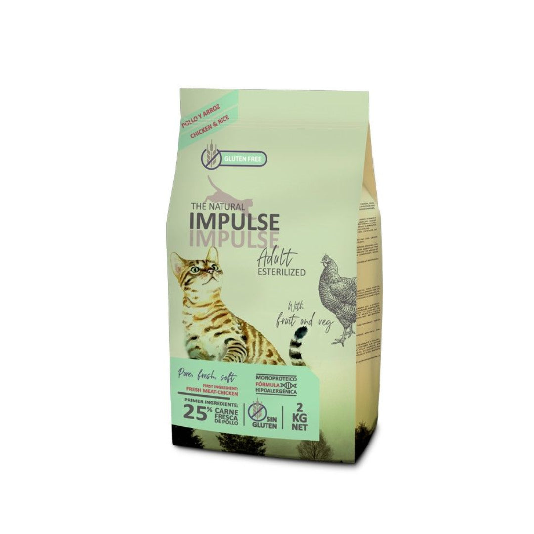 IMPULSE NATURAL GS ESTERILIZADO 8KG ALMACENES J. SANJURJO, SL. masco.