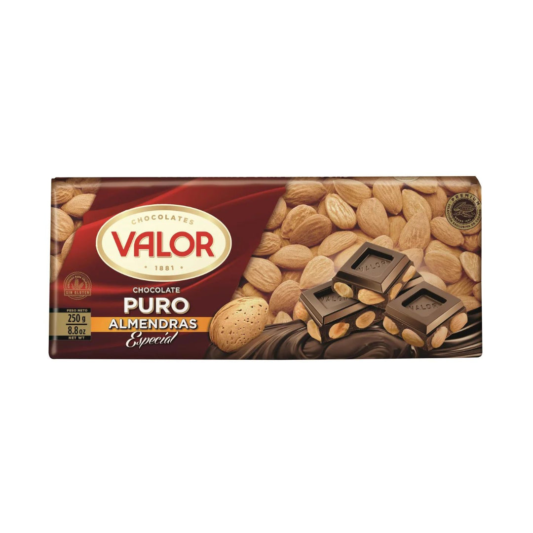 CHOCOLATE VALOR PURO ALMENDRA 250G CONSERVAS ANDA, S.L.
