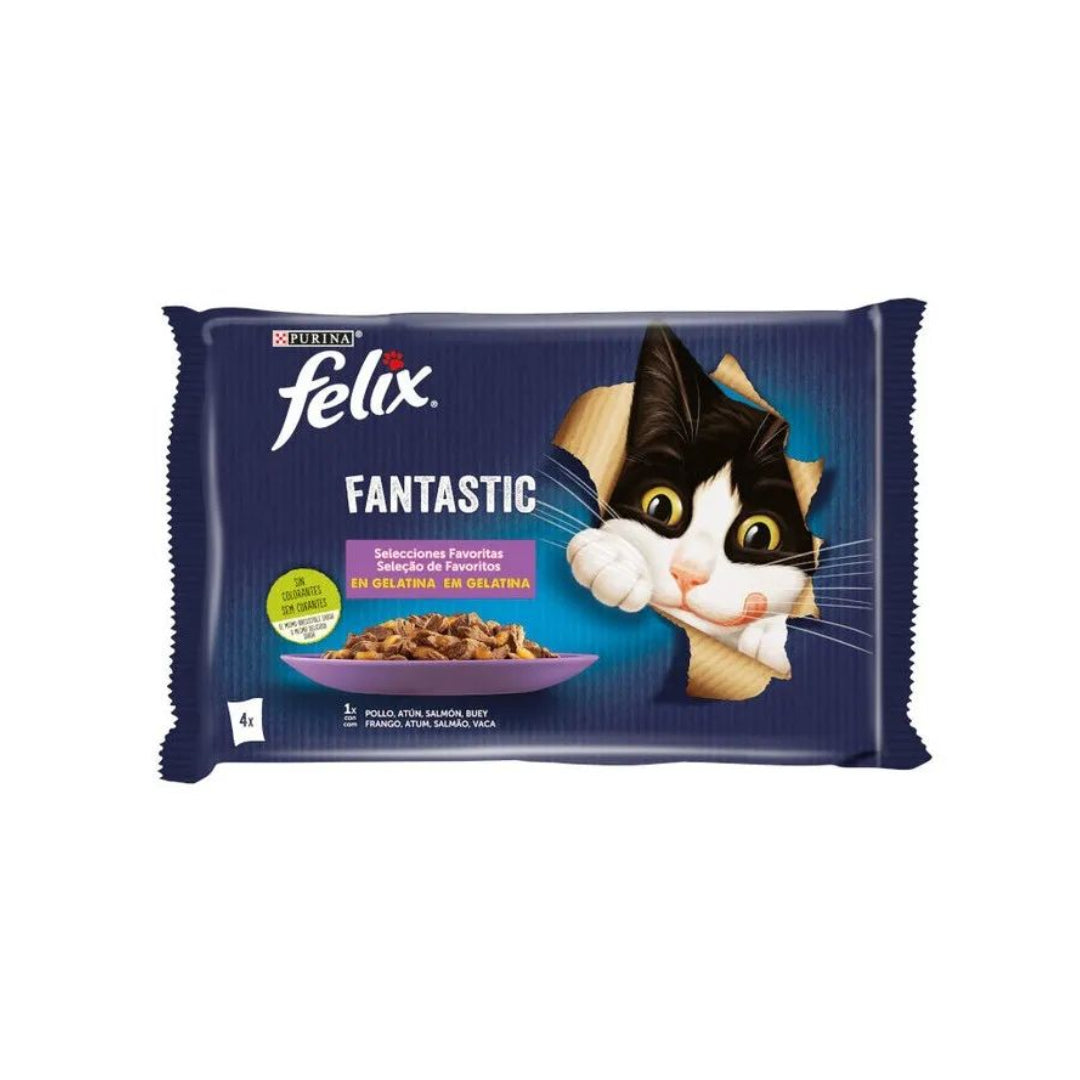 FELIX FANTASTIC FAVORITAS 4x85G ASTURMASCOTAS PETS S.L.U. (FRISKIES)