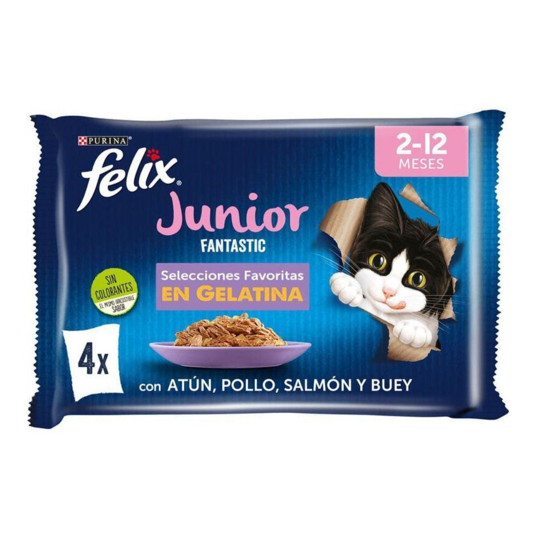FELIX FANTASTIC JUNIOR 4x85G ASTURMASCOTAS PETS S.L.U. (FRISKIES)