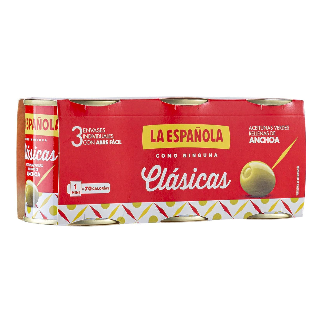 ACEITUNA RELLENA ESPAÑOLA 3x120G HIJOS DE LUIS RODRIGUEZ, S.A.