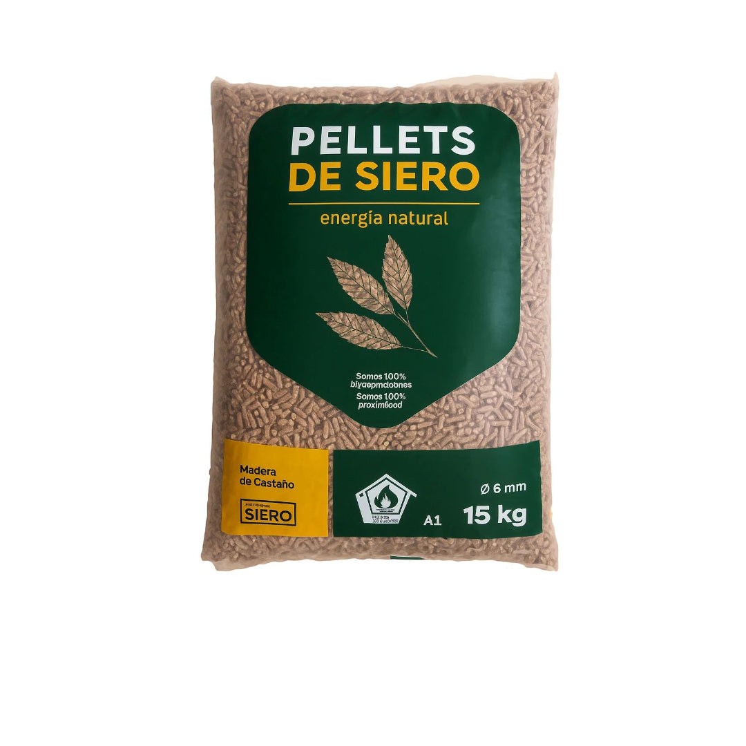 PALET CON 72 SACOS DE 15 KG CADA UNO DE PELLETS SIERO PELLETS DE SIERO