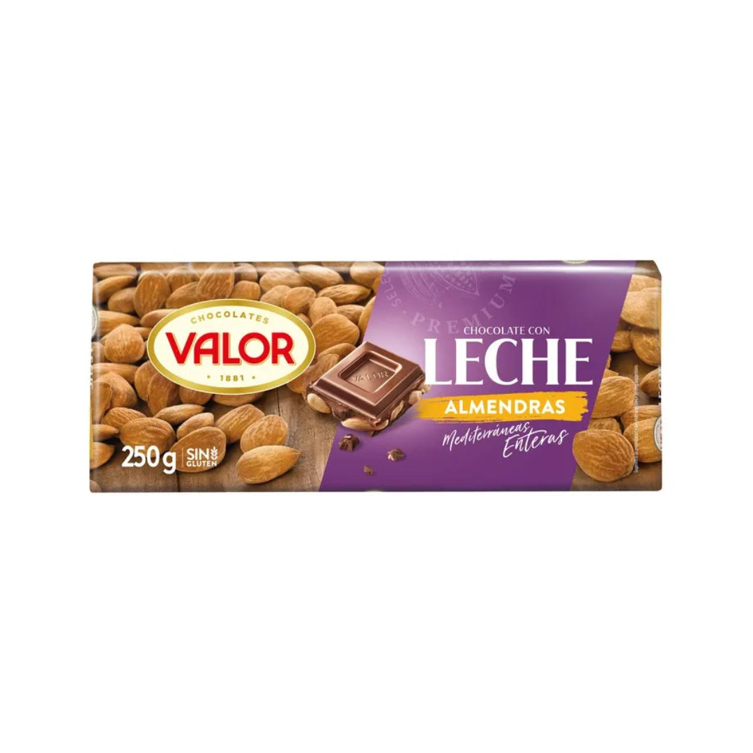 CHOCOLATE VALOR LECHE ALMENDRA 250 CONSERVAS ANDA, S.L.