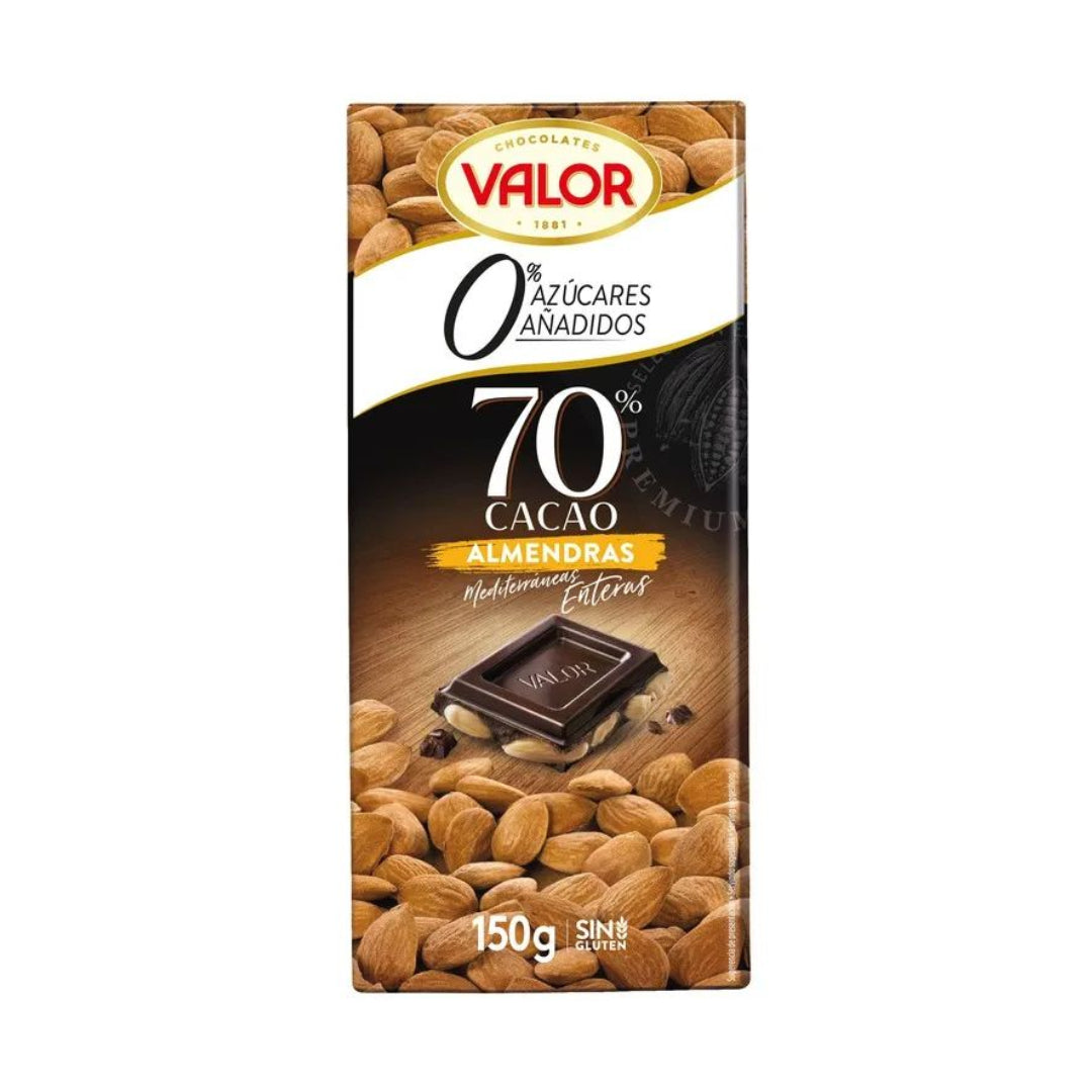 CHOCOLATE NEGRO 70% ALM. 0% 150 G CONSERVAS ANDA, S.L.