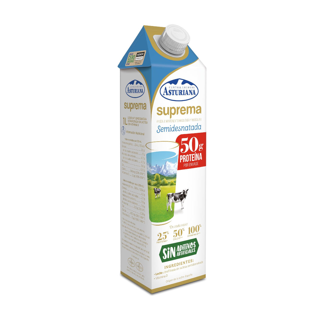 LECHE SUPREMA SEMI CLAS BRICK 1L HIJOS DE LUIS RODRIGUEZ, S.A.