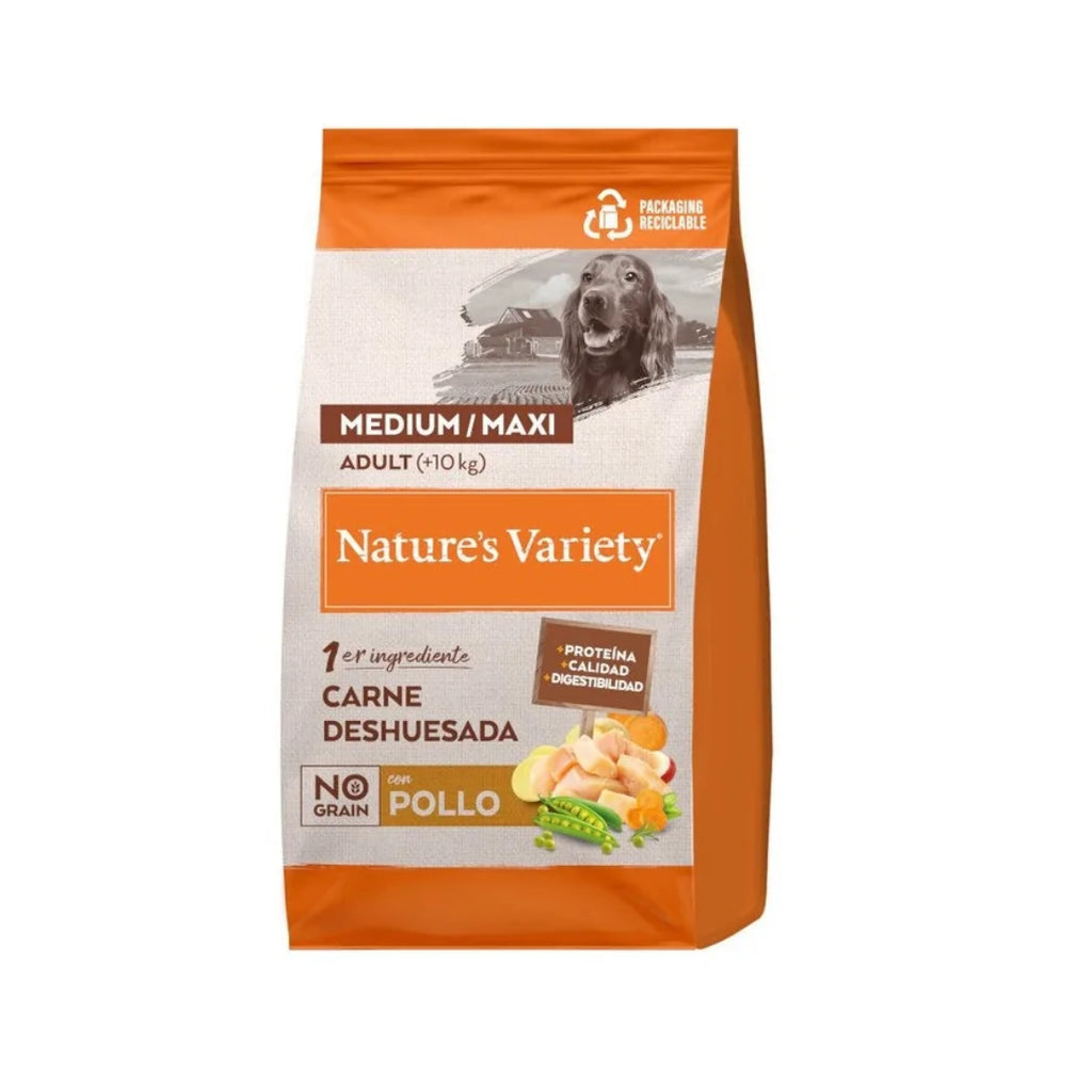 PS NATURE´S V. NO GRAIN ADULTO MED/MAXI POLLO 10KG AFFINITY PETCARE, S.A.U. (5727)