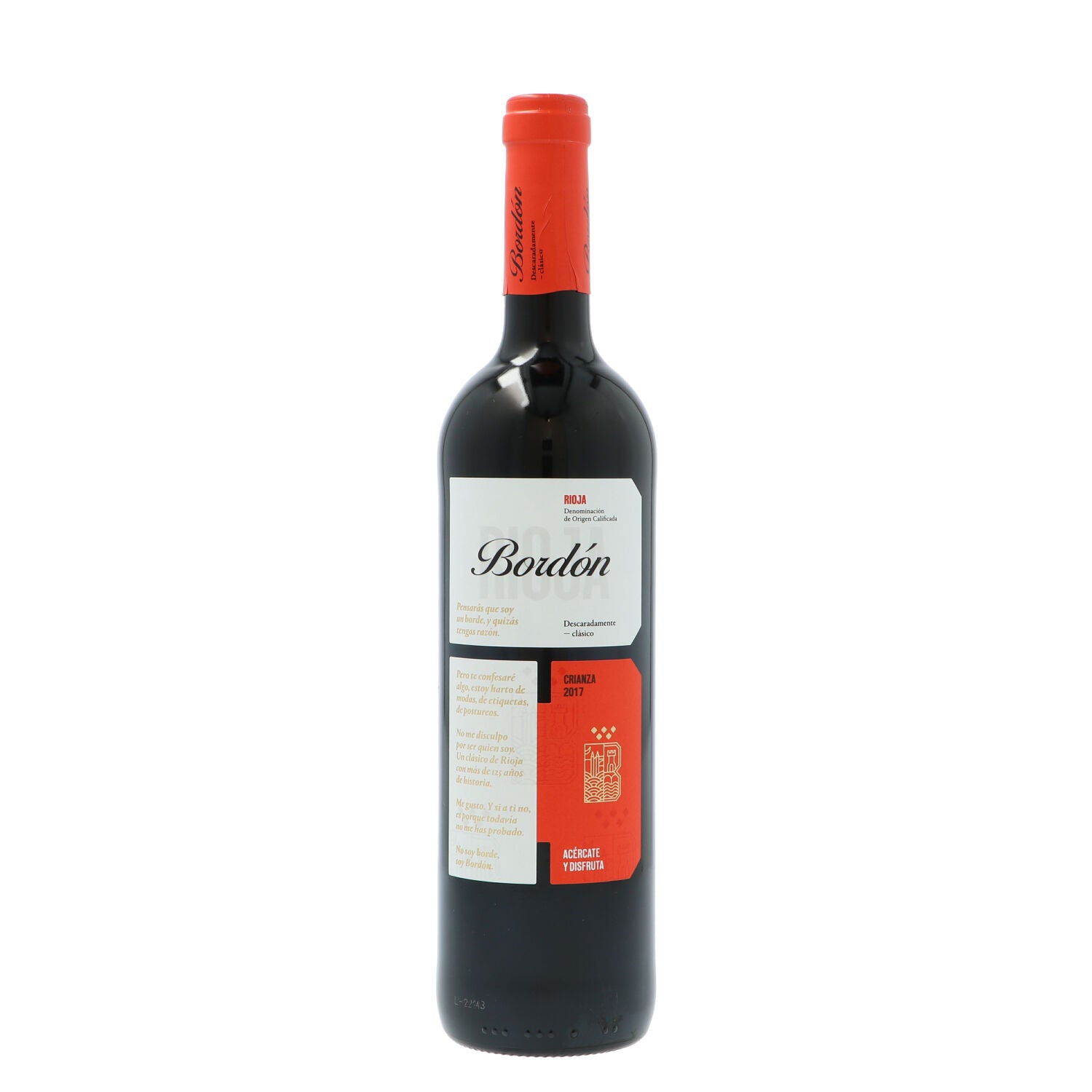VINO TINTO BORDON CRIANZA 3/4 HIJOS DE LUIS RODRIGUEZ, S.A.