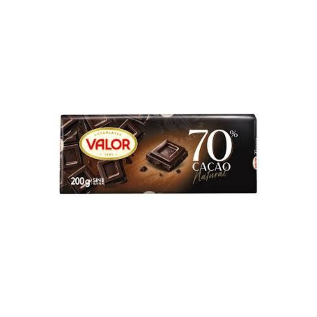 CHOCOLATE NEGRO 70% VALOR 200GR HIJOS DE LUIS RODRIGUEZ, S.A.