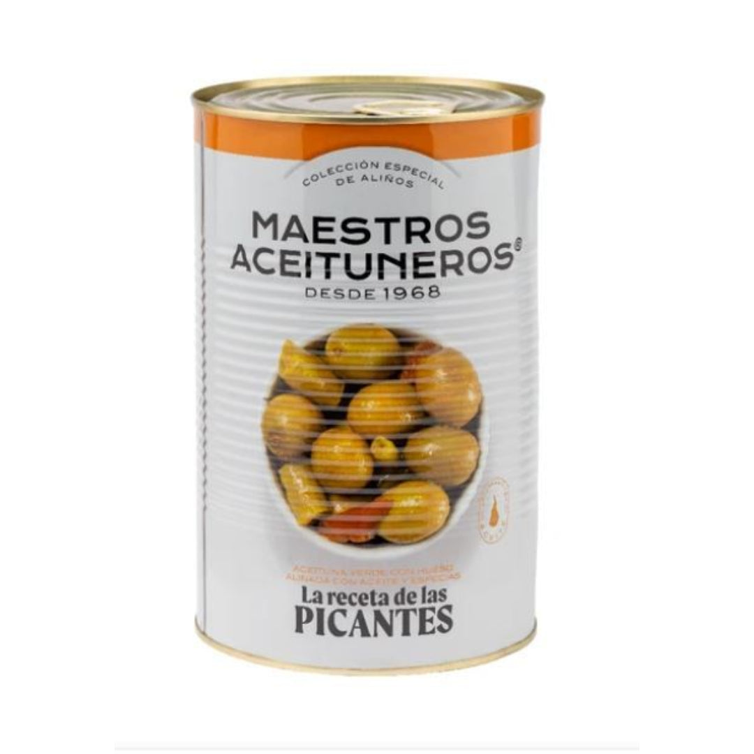 MAESTROS A. RECETA PICANTE L.370ML ACEITUNAS Y ENCURTIDOS ARTESANOS NAVARRA, S.A.