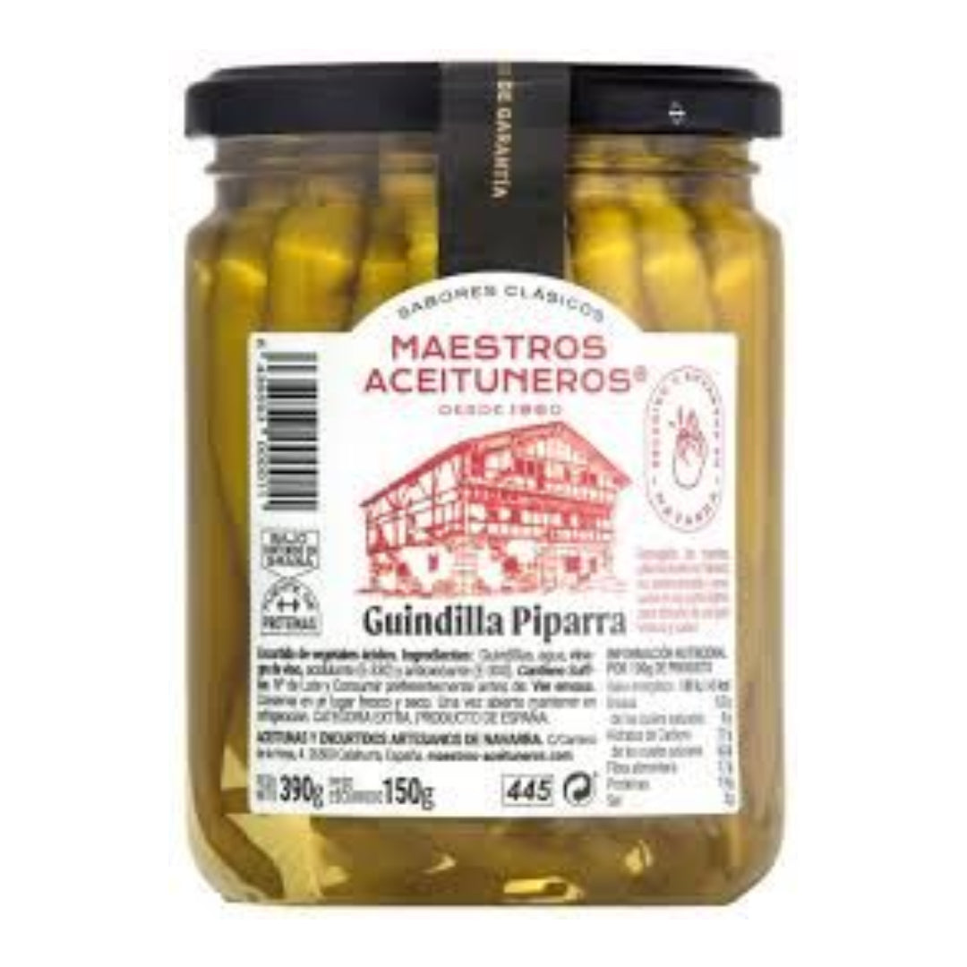 GUINDILLA VASCA MAESTROS A. T.445ML ACEITUNAS Y ENCURTIDOS ARTESANOS NAVARRA, S.A.
