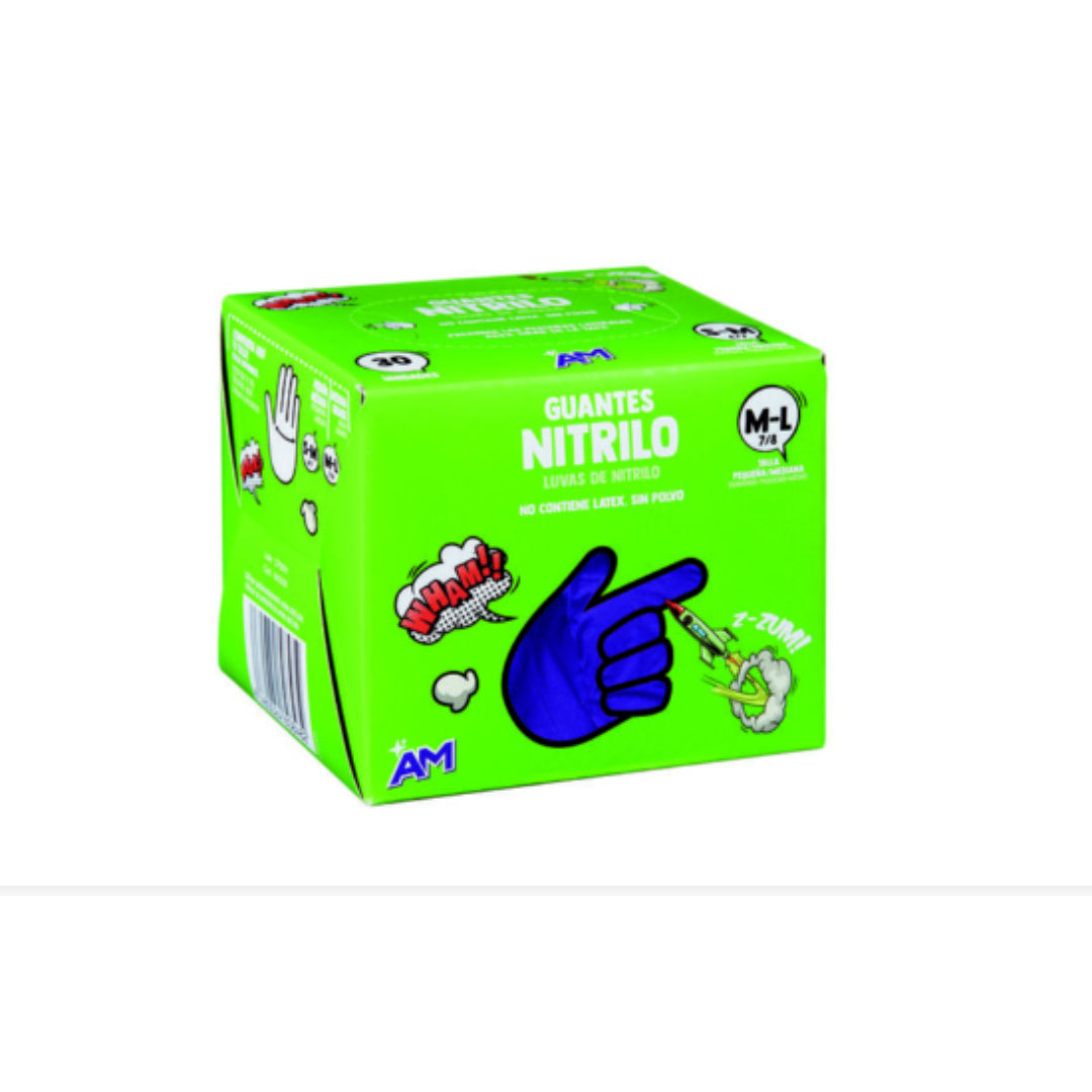 GUANTE NITRILO TALLA M/L 30 UD HIJOS DE LUIS RODRIGUEZ, S.A.