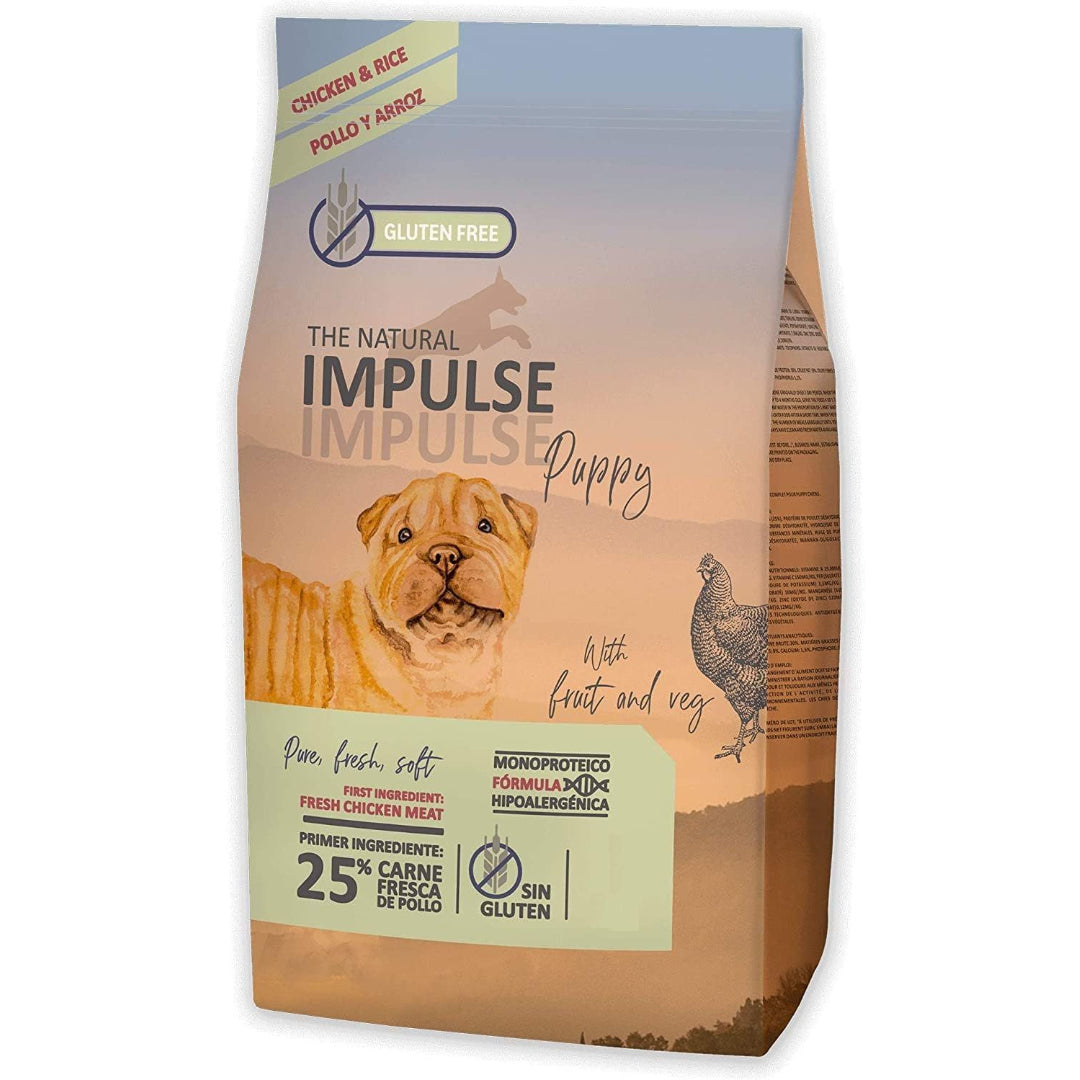 IMPULSE NATURAL PUPPY POLLO 12KG ALMACENES J. SANJURJO, SL. masco.