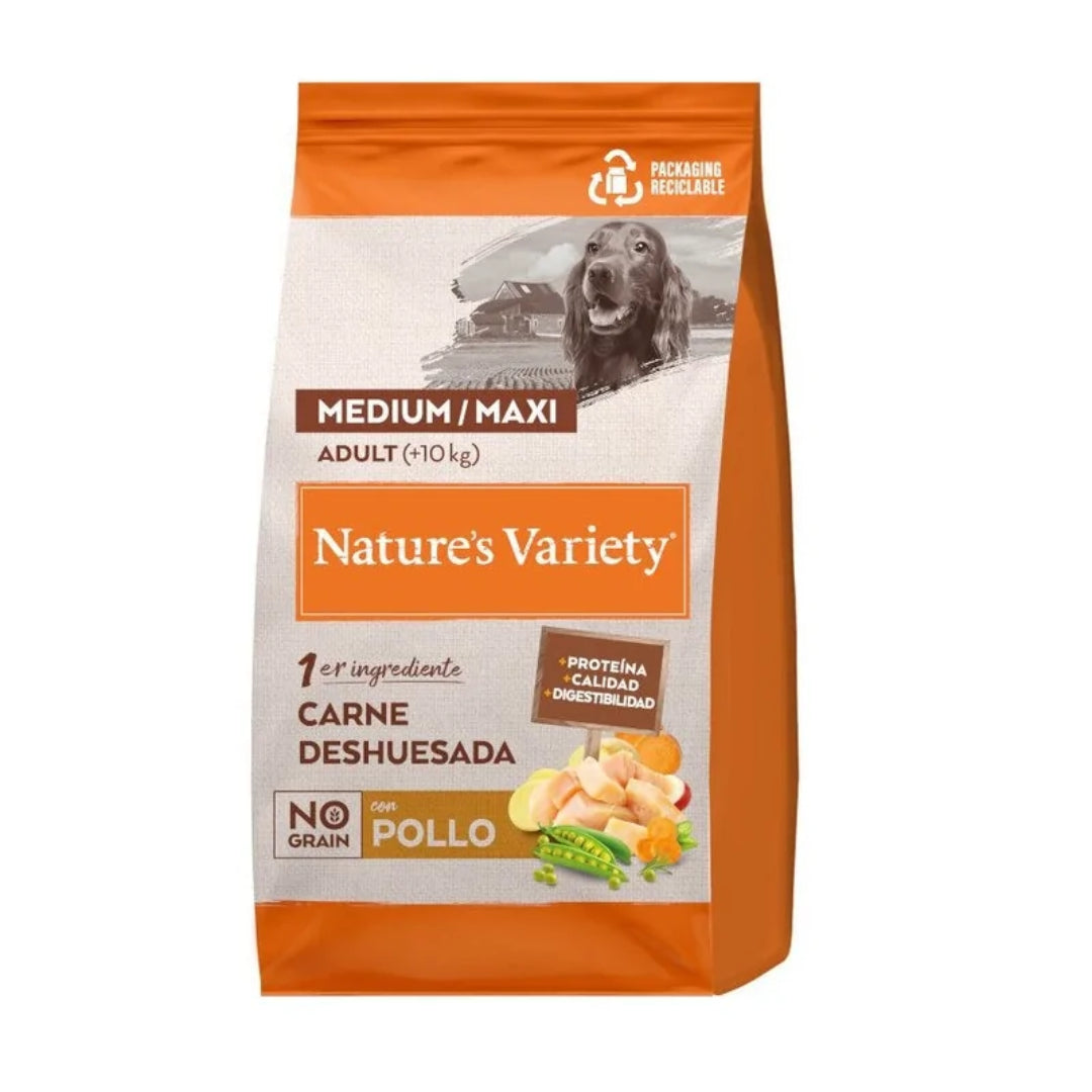 PS NATURE´S V. NO GRAIN ADULTO MED/MAXI POLLO 10KG AFFINITY PETCARE, S.A.U. (5727)