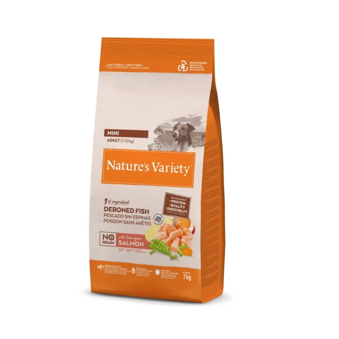PS NATURE´S V. NO GRAIN ADULTO MINI SALMON  7KG AFFINITY PETCARE, S.A.U. (5727)