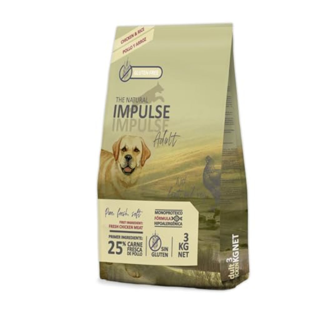 IMPULSE NATURAL PS POLLO 3KG ALMACENES J. SANJURJO, SL. masco.