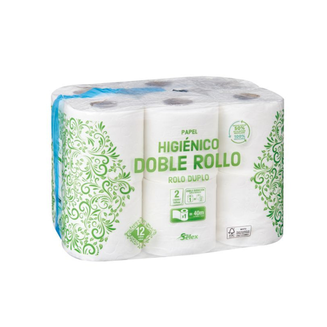 HIGIENICO PAPEL SELEX DOBLE P-12 HIJOS DE LUIS RODRIGUEZ, S.A.